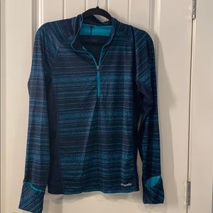 Blue Patagonia quarter zip